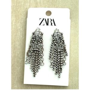 ZARA CASCADE RHINESTONE EARRINGS